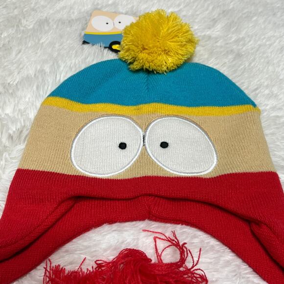 SOUTH PARK BEANIE CARTMAN LAPLANDER POM BEANIE - Picture 2 of 3